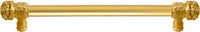 Juliane Grace 9'' cc with 5/8'' smooth center long pull small finial w/ 52 Swarovski Clear & Aurore Boreale Crystals 5701-8CAB