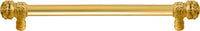 Juliane Grace 12'' cc with 5/8'' smooth center long pull small finial w/ 52 Swarovski Clear & Aurore Boreale Crystals 5702-8CAB