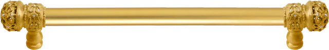 Juliane Grace 12'' cc with 5/8'' smooth center long pull small finial w/ 52 Swarovski Clear & Aurore Boreale Crystals 5702-8CAB