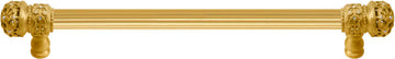Juliane Grace 12'' cc with 5/8'' reeded center long pull small finial w/ 52 Swarovski Clear & Aurore Boreale Crystals 5702R-8CAB