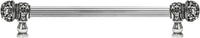 Juliane Grace 12'' cc with 5/8'' reeded center long pull small finial with clear Swarovski crystals in Chalice. 5702R-9C