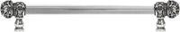 Juliane Grace 12'' cc with 5/8'' reeded center long pull small finial w/ 52 Swarovski Clear & Aurore Boreale Crystals 5702R-9CAB