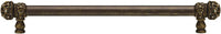 Juliane Grace 18'' cc with 5/8'' smooth center long pull small finial with clear Swarovski crystals in Antique Brass. 5703-3C