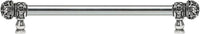 Juliane Grace 18'' o.c with 5/8'' smooth center long pull small finial w/ 52 Swarovski Clear & Aurore Boreale Crystals 5703-9CAB