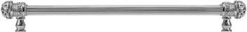 Juliane Grace 18'' o.c with 5/8'' reeded center long pull small finial w/ 52 Swarovski Clear & Aurore Boreale Crystals 5703R-24CAB