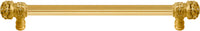 Juliane Grace 18'' o.c with 5/8'' reeded center long pull small finial w/ 52 Swarovski Clear & Aurore Boreale Crystals 5703R-8CAB
