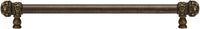 Juliane Grace 22'' cc with 5/8'' smooth center long pull small finial with clear Swarovski crystals in Antique Brass. 5704-3C