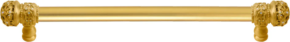 Juliane Grace 22'' cc with 5/8'' smooth center long pull small finial w/ 52 Swarovski Clear & Aurore Boreale Crystals 5704-8CAB