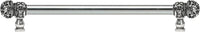 Juliane Grace 22'' cc with 5/8'' smooth center long pull small finial with clear Swarovski crystals in Chalice. 5704-9C