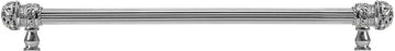 Juliane Grace 22'' cc with 5/8'' reeded center long pull small finial w/ 52 Swarovski Clear & Aurore Boreale Crystals 5704R-24CAB
