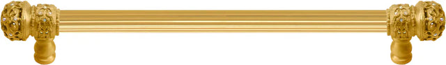 Juliane Grace 22'' cc with 5/8'' reeded center long pull small finial w/ 52 Swarovski Clear & Aurore Boreale Crystals 5704R-8CAB
