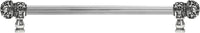 Juliane Grace 22'' cc with 5/8'' reeded center long pull small finial with clear Swarovski crystals in Chalice. 5704R-9C