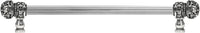Juliane Grace 22'' cc with 5/8'' reeded center long pull small finial w/ 52 Swarovski Clear & Aurore Boreale Crystals 5704R-9CAB