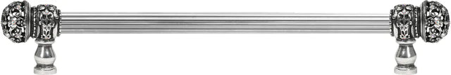 Juliane Grace 22'' cc with 5/8'' reeded center long pull small finial w/ 52 Swarovski Clear & Aurore Boreale Crystals 5704R-9CAB