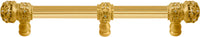 Juliane Grace 6'' cc with 5/8'' reeded center long pull small finial w/ 61 Swarovski Clear & Aurore Boreale Crystals with center brace 5705R-8CAB