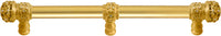 Juliane Grace 9'' cc with 5/8'' smooth center long pull small finial w/ 61 Swarovski Clear & Aurore Boreale Crystals with center brace 5706-8CAB