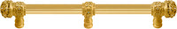 Juliane Grace 9'' cc with 5/8'' reeded center long pull small finial w/ 61 Swarovski Clear & Aurore Boreale Crystals with center brace 5706R-8CAB