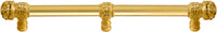 Juliane Grace 18'' o.c with 5/8'' smooth center long pull small finial w/ 61 Swarovski Clear & Aurore Boreale Crystals with center brace 5708-8CAB