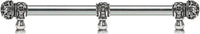 Juliane Grace 18'' o.c with 5/8'' smooth center long pull small finial w/ 61 Swarovski Clear & Aurore Boreale Crystals with center brace 5708-9CAB