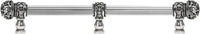 Juliane Grace 18'' o.c with 5/8'' reeded center long pull small finial w/ 61 Swarovski Clear & Aurore Boreale Crystals with center brace 5708R-9CAB