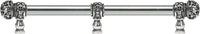 Juliane Grace 22'' cc with 5/8'' smooth center long pull & center brace small finial with clear Swarovski crystals in Chalice. 5709-9C