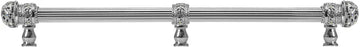 Juliane Grace 22'' cc with 5/8'' reeded center long pull small finial w/ 61 Swarovski Clear & Aurore Boreale Crystals with center brace 5709R-24CAB