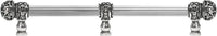 Juliane Grace 22'' cc with 5/8'' reeded center long pull small finial w/ 61 Swarovski Clear & Aurore Boreale Crystals with center brace 5709R-9CAB