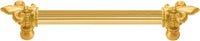 Charlemagne 6'' cc with 5/8'' reeded center long pull with large Fleur De Lys 5710R-8