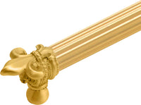 Charlemagne 6'' cc with 5/8'' reeded center long pull with large Fleur De Lys 5710R-8