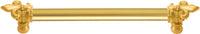 Charlemagne 9'' cc with 5/8'' smooth center long pull with large Fleur De Lys 5711-8