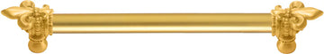 Charlemagne 9'' cc with 5/8'' smooth center long pull with large Fleur De Lys 5711-8
