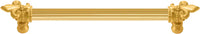 Charlemagne 9'' cc with 5/8'' reeded center long pull with large Fleur De Lys 5711R-8