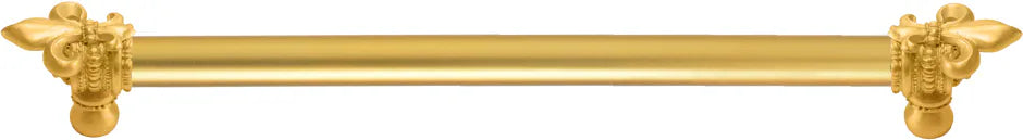Charlemagne 22'' cc with 5/8'' smooth center long pull with large Fleur De Lys 5714-8