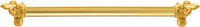 Charlemagne 22'' cc with 5/8'' smooth center long pull with large Fleur De Lys 5714-8