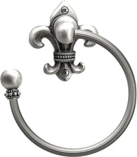 Charlemagne swing towel reeded ring left 571R-11