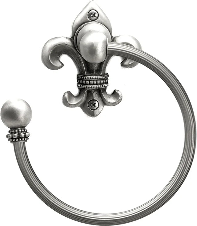 Charlemagne swing towel reeded ring left 571R-11