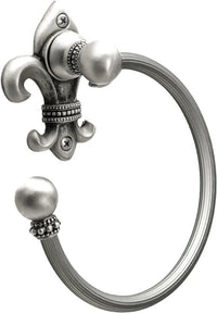 Charlemagne swing towel reeded ring left 571R-11