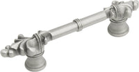 Charlemagne classic 3'' cc pull with small Fleur De Lys on ends in Satin. 575-11