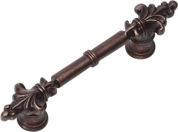 Charlemagne classic 3'' cc pull with small Fleur De Lys on ends 575-22