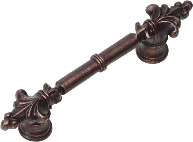 Charlemagne classic 3'' cc pull with small Fleur De Lys on ends 575-22