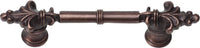 Charlemagne classic 3'' cc pull with small Fleur De Lys on ends 575-22