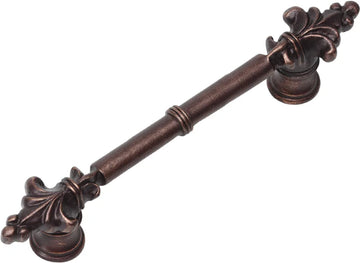 Charlemagne classic 4'' cc pull with small Fleur De Lys on ends 576-22