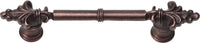 Charlemagne classic 4'' cc pull with small Fleur De Lys on ends 576-22