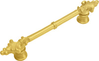 Charlemagne classic 4'' cc pull with small Fleur De Lys on ends in Gilded Mercury. 576-8