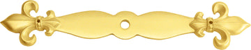 Charlemagne large escutcheon with large Fleur De Lys on ends 583-8