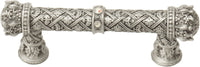 Crowning Glory Queen Anne Carpe Diem 6130-11CAB Satin Queen Anne 3'' cc pull w/ Swarovski Crystals 6130-11CAB