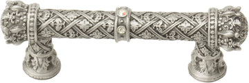 Crowning Glory Queen Anne Carpe Diem Queen Anne 3'' cc pull with Swarovski Crystals 6130
