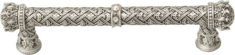 Crowning Glory Queen Anne Carpe Diem Queen Anne 5'' cc pull with Swarovski Crystals 6132