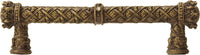 Crowning Glory Queen Anne Carpe Diem 6132-3C Antique Brass Queen Anne 5'' cc pull w/ Swarovski Crystals 6132-3C