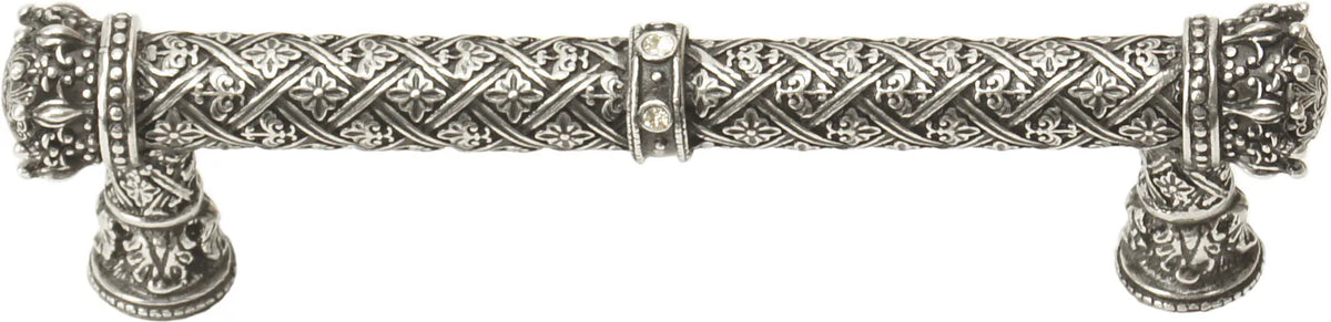 Crowning Glory Queen Anne Carpe Diem 6132-9C Chalice Queen Anne 5'' cc pull w/ Swarovski Crystals 6132-9C